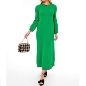 Tuckernuck Pomander Place Lennox Dress Emerald Green Long Sleeve Knit Maxi St.P